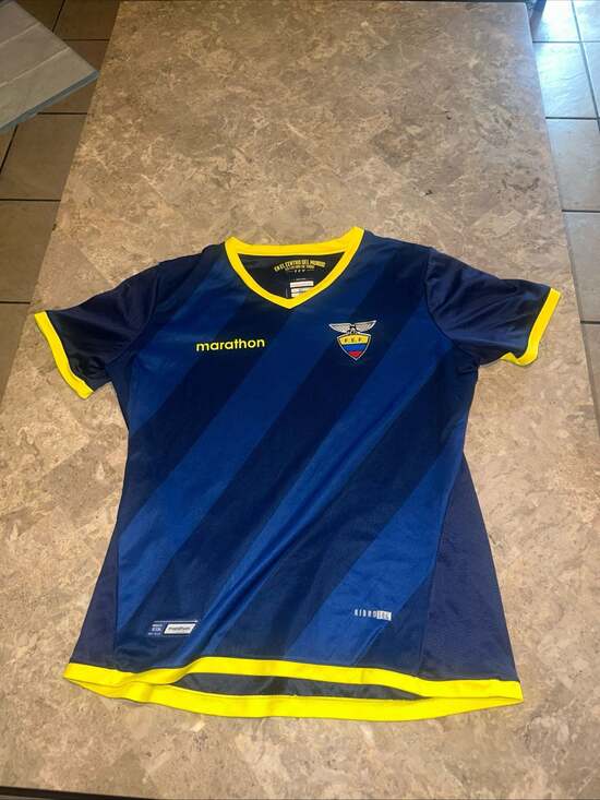 Marathon Ecuador FEF 2014-2015 Away Soccer Jersey YL adult S